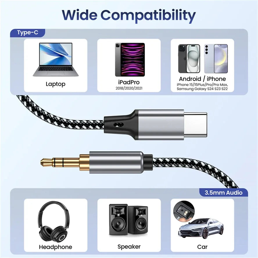 RevLine USB-C to AUX Cable