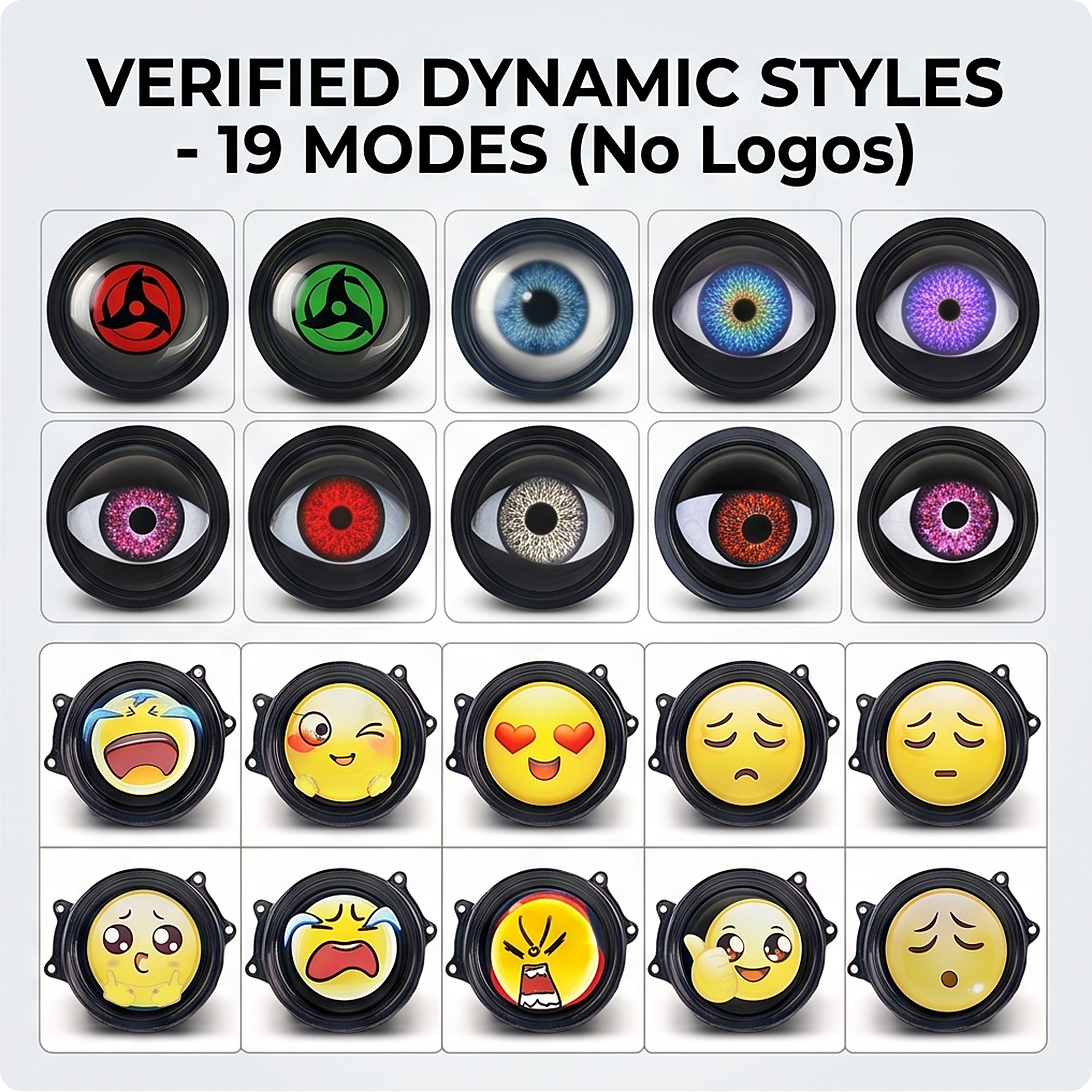 LED Devil Eye Headlight Rings with Remote