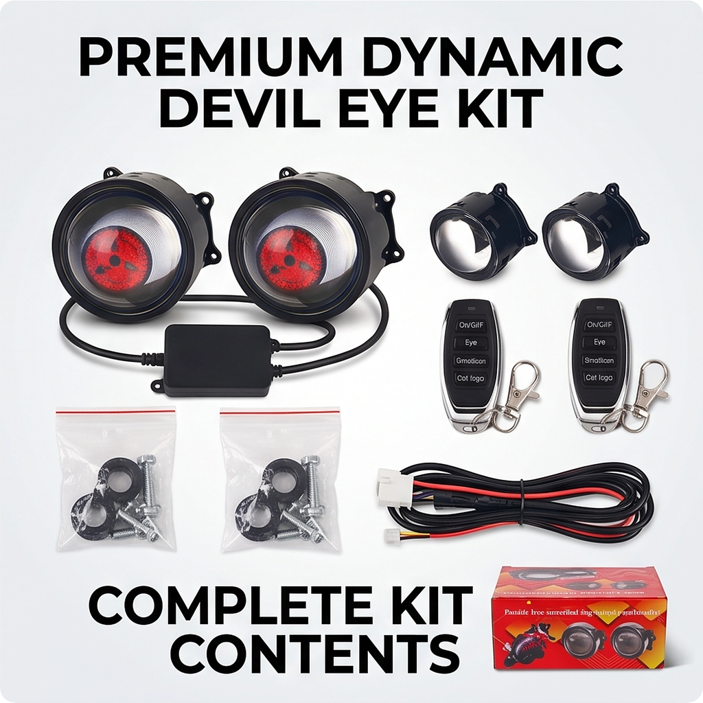LED Devil Eye Headlight Rings with Remote